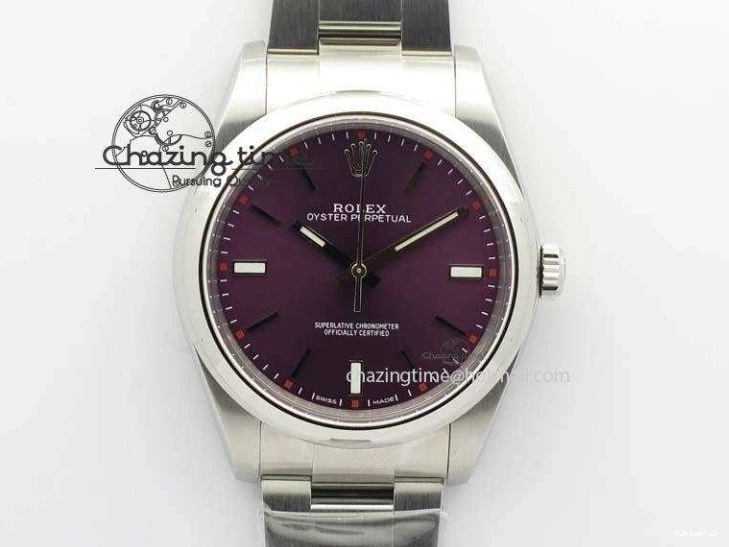 39mm 114300 Bracelet Dial SS On Best Edition SA3132 JF Oyster 1:1 Grape Perpetual 0228